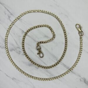 Gold Tone Flat Chain Link Purse Handbag Replacement Strap ✨